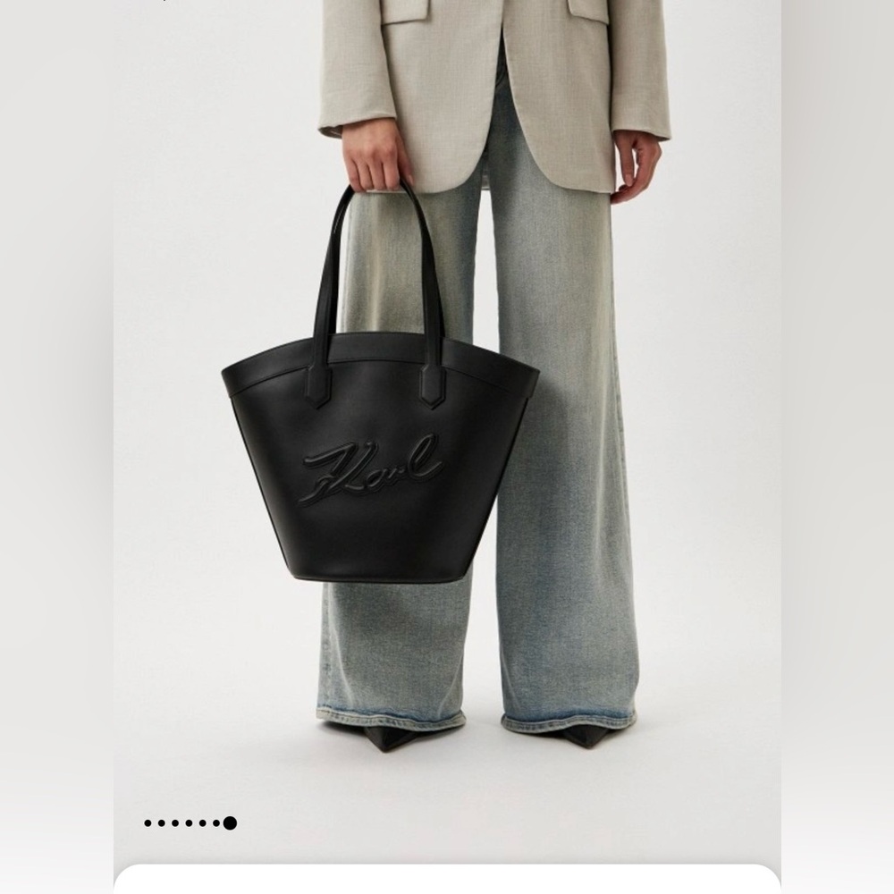 Karl Lagerfeld Tulip signature tote bag